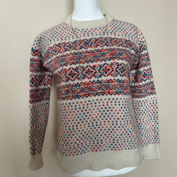 Multicolor Patterned Men's Sweater - Picture 2 of 8